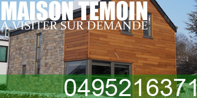 Maison témoin en ossature bois à visiter.